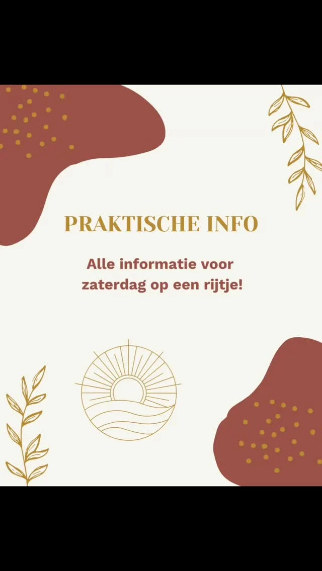Voor alle MOEDige vrouwen die aanstaande zaterdag naar het event komen ➡️ alle praktische info op een rijtje!

Mocht je toch nog een vraag hebben, schroom dan niet om ons een berichtje te sturen. 

We kijken ontzettend uit naar jullie komst. 
Tot zaterdag! 🧡

#vrouwenevent #vruchtbaarleven #moederdag #onvervuldekinderwens #ongewenstkinderloos #moed #ontmoeting